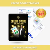 Credit Score Tracker - Printable – Image 1
