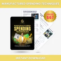 MANUFACTURED SPENDING TECHNIQUES - BLUE – Image 1