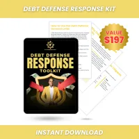DEBT DEFENSE RESPONSE TOOLKIT: Your Complete Guide to Fighting Back Against Debt Collectors – Image 1