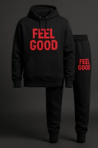 Tracksuit (Red writing on black) – Medium (M)