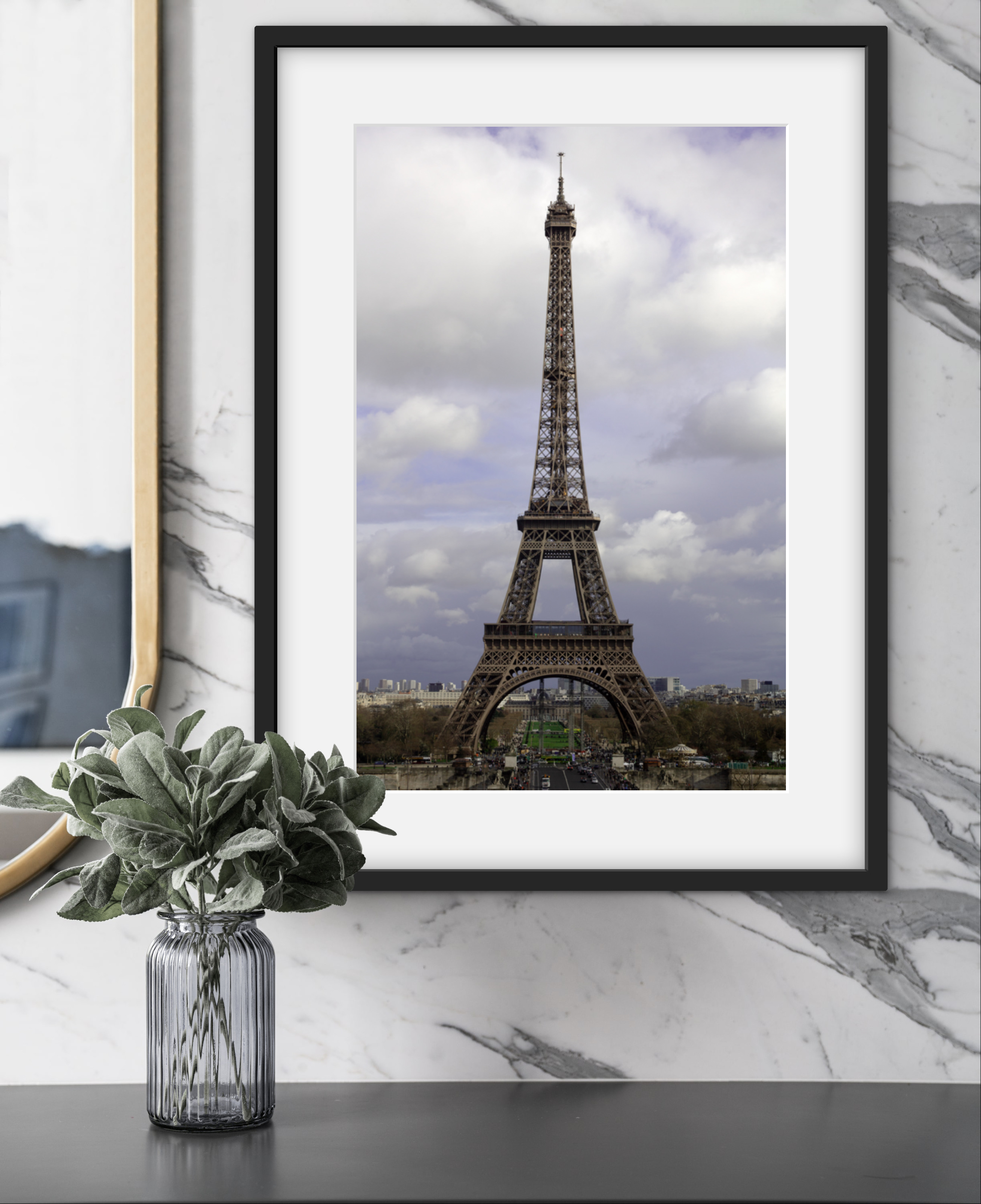Eiffel Tower, Paris  Blue No. 1 – 17 x 11 in.