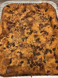 Traditional Bread Pudding w/ Nuts and Raisin  – Image 1