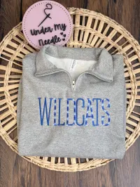 WILDCAT 1/4 zip Sweatshirt  – Image 1