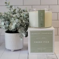 Fresh Figs Classic Glass 2 Wick Soy Candle – Image 1