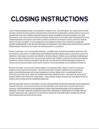 Closing Instructions – Image 1