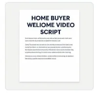 Home Buyer Welcome Video Script – Image 1