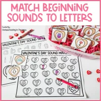 Valentine's Day Sensory Bins Alphabet Activities for Preschool & Kindergarten – Image 3