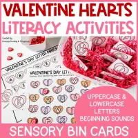 Valentine's Day Sensory Bins Alphabet Activities for Preschool & Kindergarten – Image 1