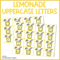 Summer Lemonade Sensory Bins Alphabet Activities for Preschool & Kindergarten – Image 5