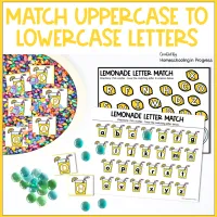 Summer Lemonade Sensory Bins Alphabet Activities for Preschool & Kindergarten – Image 2