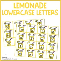 Summer Lemonade Sensory Bins Alphabet Activities for Preschool & Kindergarten – Image 6