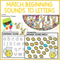 Summer Lemonade Sensory Bins Alphabet Activities for Preschool & Kindergarten – Image 3