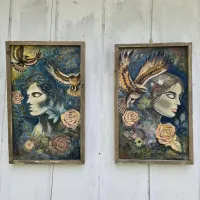 Soul Bound Souls - Original Artwork on Wood Panels – Image 1