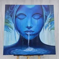 Aqua Seraphina - Poster Print – Image 2
