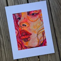 Tangerine Eyes - Matted Print – Image 1