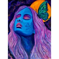 Fluttered Moonlight - Original – Image 1