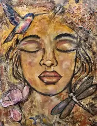 Autumn's Whisper - Original on Wood – Image 2