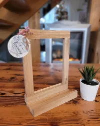 Country Charm Wooden Tray Set with Candle & Accessories – Image 2