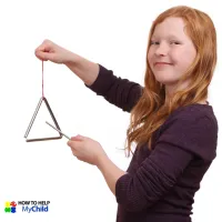 Triangle with Beater: Harmonize Playtime with Melodic Discovery – Image 3