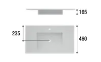 Lavatório Porcelana Encastar – 60 cm x 46 cm 