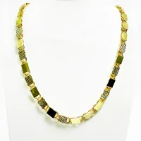 Reversible Diamond-Cut Gold Chain – Image 1