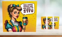 Coffee Says STFU - 20 oz Tumbler – Image 1
