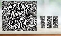 I'm Not Rude - 20 oz Tumbler – Image 1