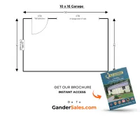 Prebuilt Side Utility Garage 10 x 16 – Image 5