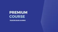 Telecom Sales Academy Premium Course – Image 1