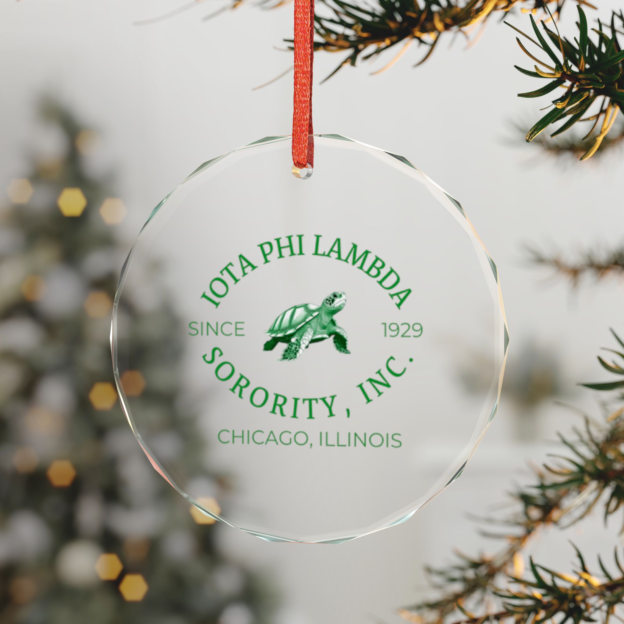 Vintage Iota Glass Ornaments – Yes