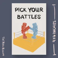 Pick Your Battles Postcard – Image 1