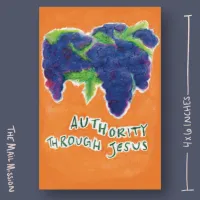 Authority Through Jesus Postcard – Image 1