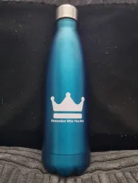 'Remember who you are' Insulated hot/cold drinks bottle – Image 1
