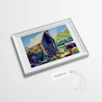 Barn Watercolor Painting – Image 3