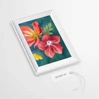 Brightly Colored Flowers in Full Bloom Watercolor Painting – Image 3