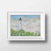 Gasparilla Island Lighthouse Watercolor Painting – Image 4