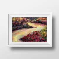 Blooming Brooke Watercolor Painting – Image 4