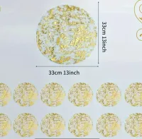 25ks Luxusné Zlaté Fóliové Sieťkové Prestieradlá – Image 2
