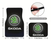 Auto koberčeky univerzálne s logom Škoda 4ks – Image 3