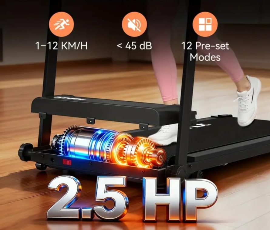 Bežecký pás skladací - bežecká dráha nastaviteľný sklon – Image 4