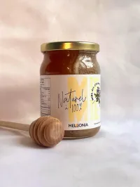 Miel biologique et cuillère de bois – Image 2