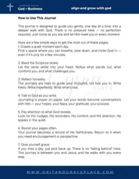 Align & Grow with God ~ A 30 Day Devotional Prayer Journal for Christian Business Owners – Image 7
