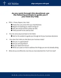 Align & Grow with God ~ A 30 Day Devotional Prayer Journal for Christian Business Owners – Image 8