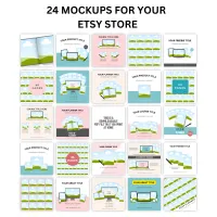 84 Digital Product Social Mockup Bundle – Image 2