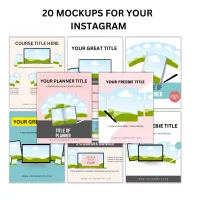 84 Digital Product Social Mockup Bundle – Image 3
