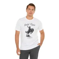 'Hold Tight Cowboy' Vintage Rodeo T-Shirt – Image 9