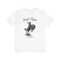 'Hold Tight Cowboy' Vintage Rodeo T-Shirt – Image 4