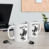 'Hold Tight Cowboy' Rodeo Mug 11oz – Image 4