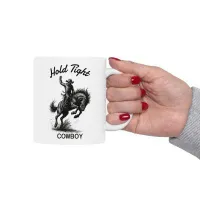 'Hold Tight Cowboy' Rodeo Mug 11oz – Image 5
