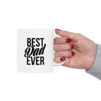 ❤️ Best Dad Ever Mug - The Ultimate Father's Day Trophy Ceramic Mug, (11oz) – Image 3